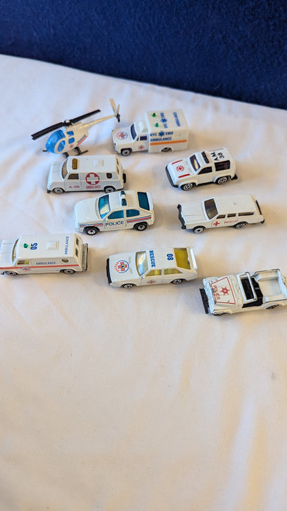 Bundle of emergency services vehicles