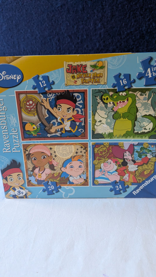 Ravensburger Jake and the Neverland Pirates 4 in a box puzzle