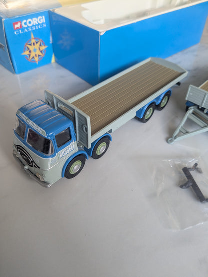 Classics ERF KV 8 Wheel Platform Lorry & Trailer "Russel of Bathgate" 11301