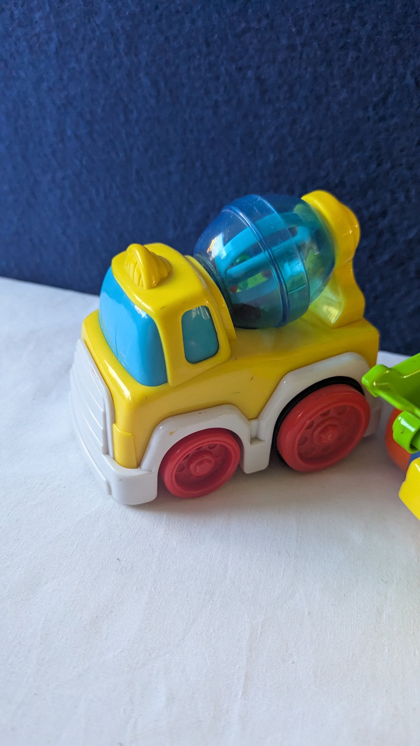 Press & Dash Digger and Push Cement Mixer Toy Bundle