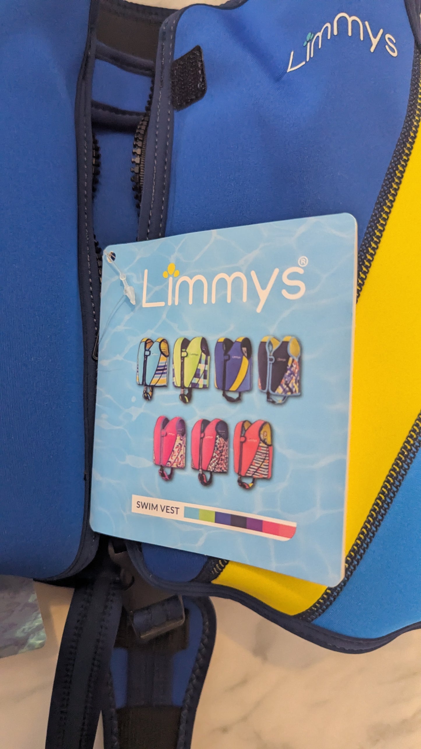 LIM00L Swim Vest & Buoyancy Aid Ages 5-9 years Blue