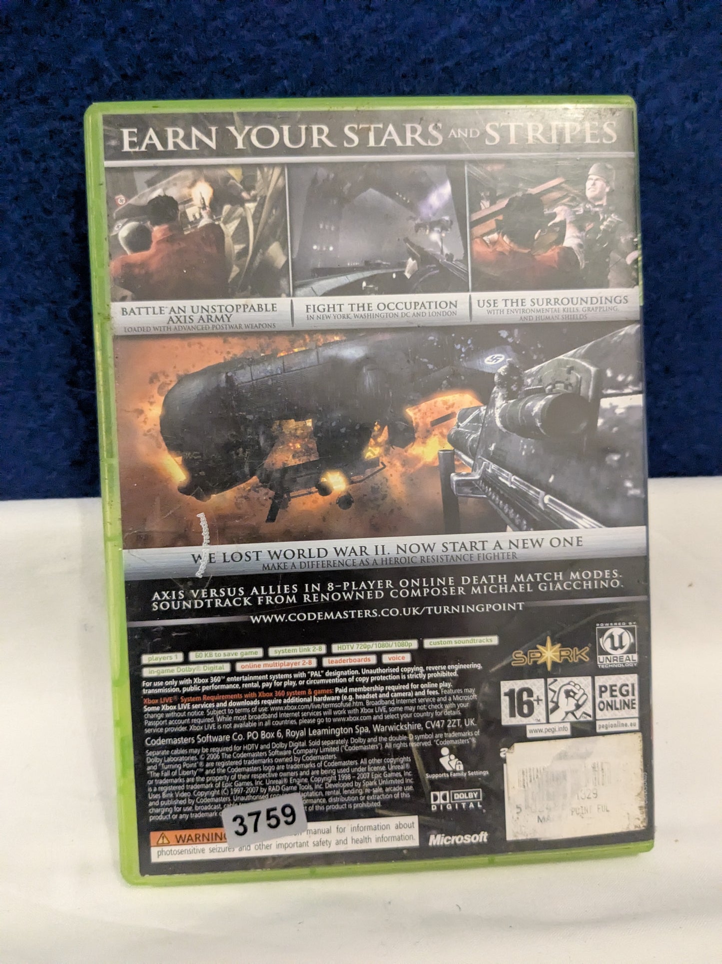 Turning Point: Fall of Liberty – X Box 360