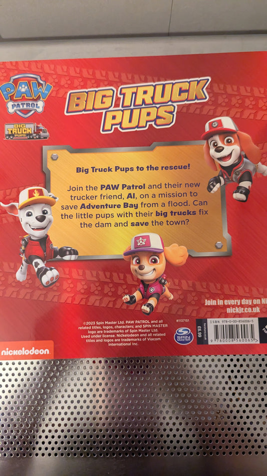 Paw Patrol Big Truck Pups Book