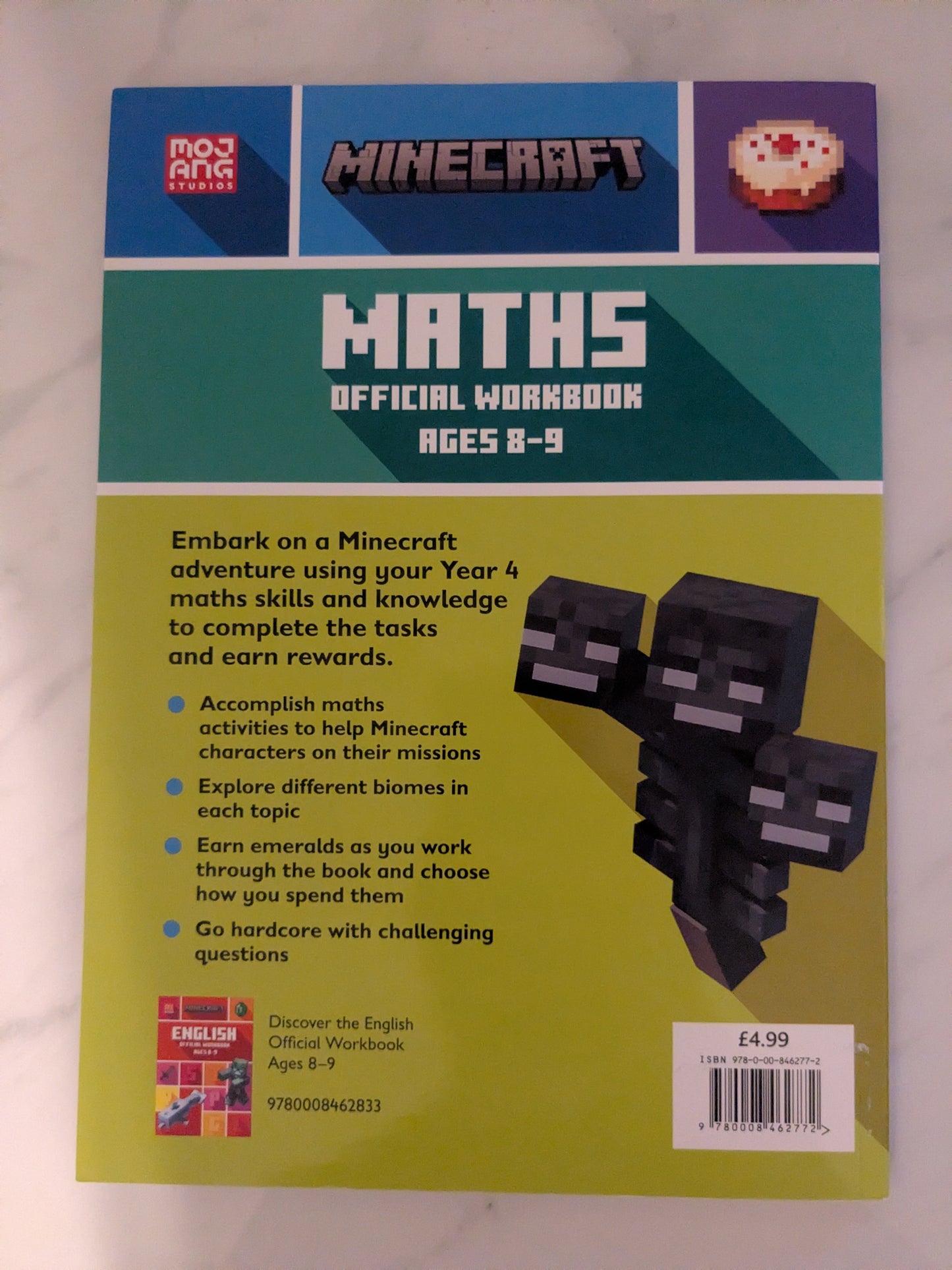 Minecraft Maths Official Workbook Ages 8-9