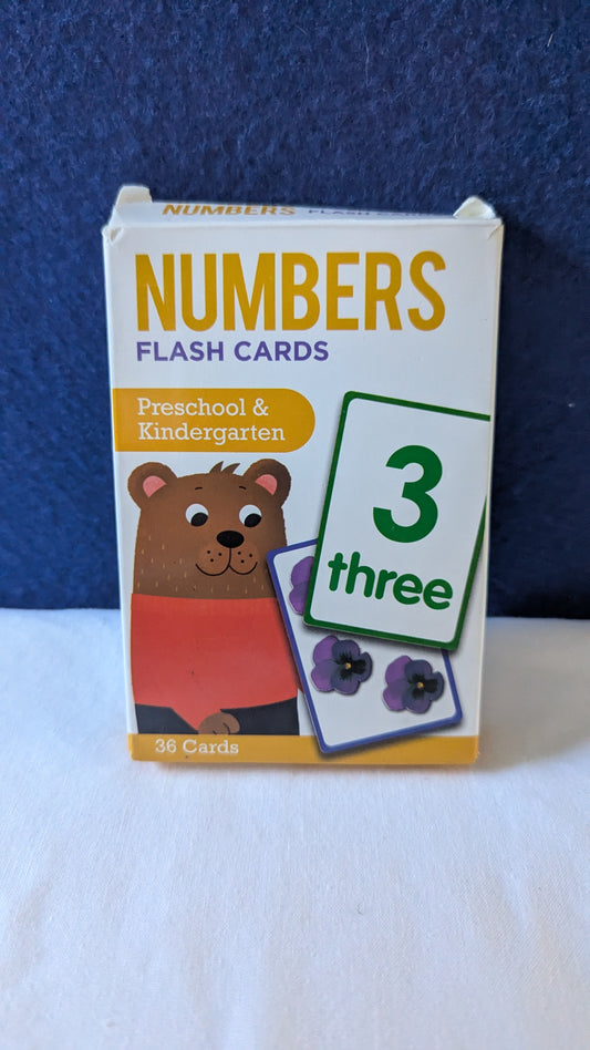 Numbers flash cards