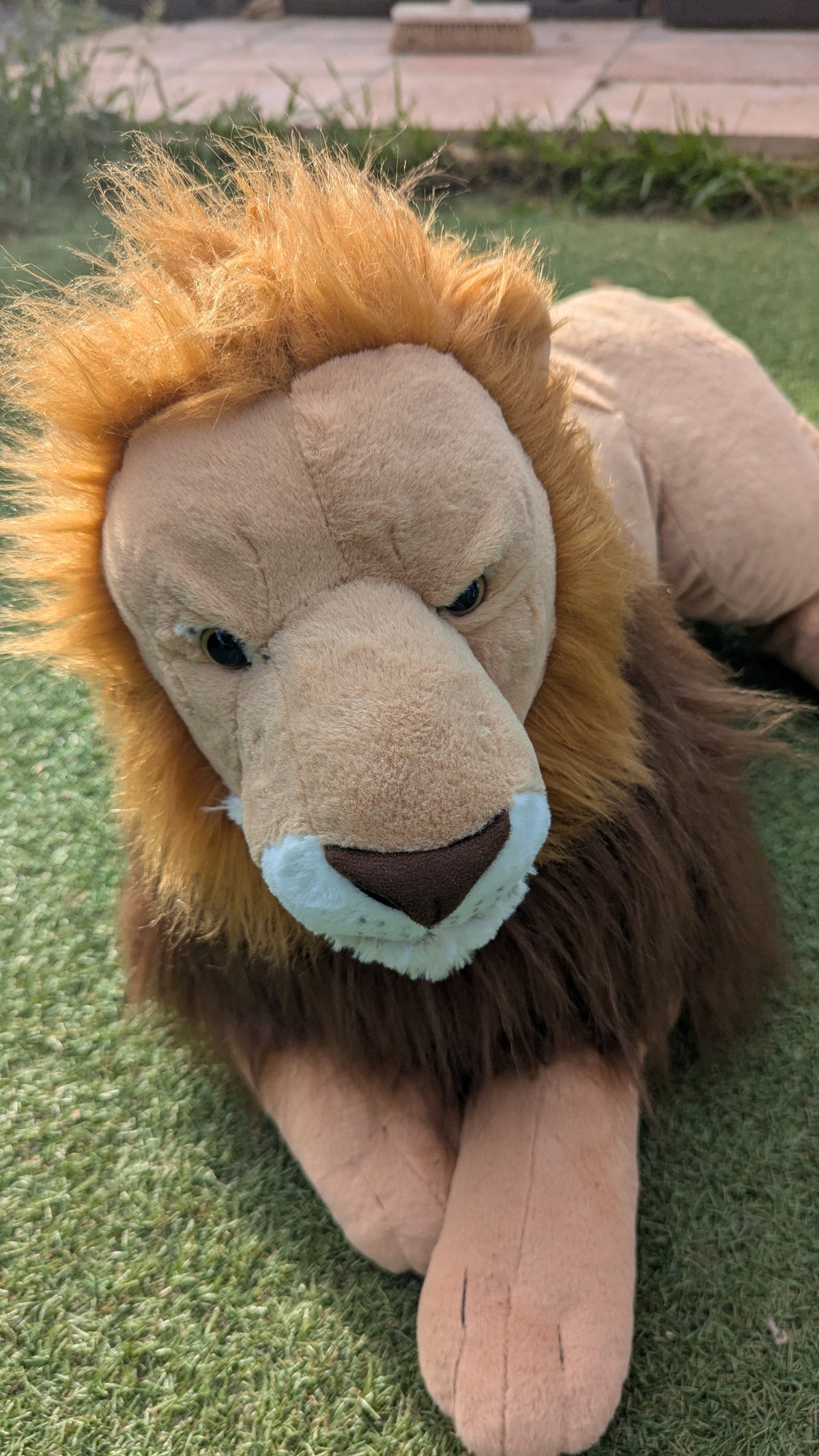 Wild Republic Jumbo Lion Plush Giant Stuffed Animal