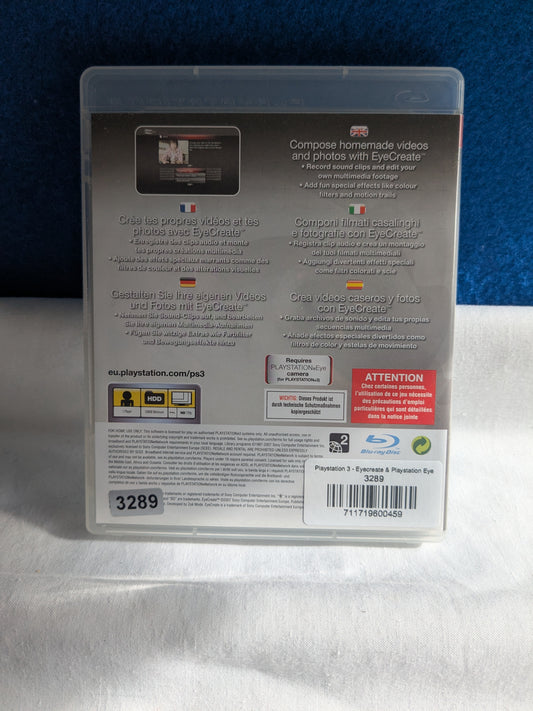 Playstation 3 – Eyecreate und Playstation Eye