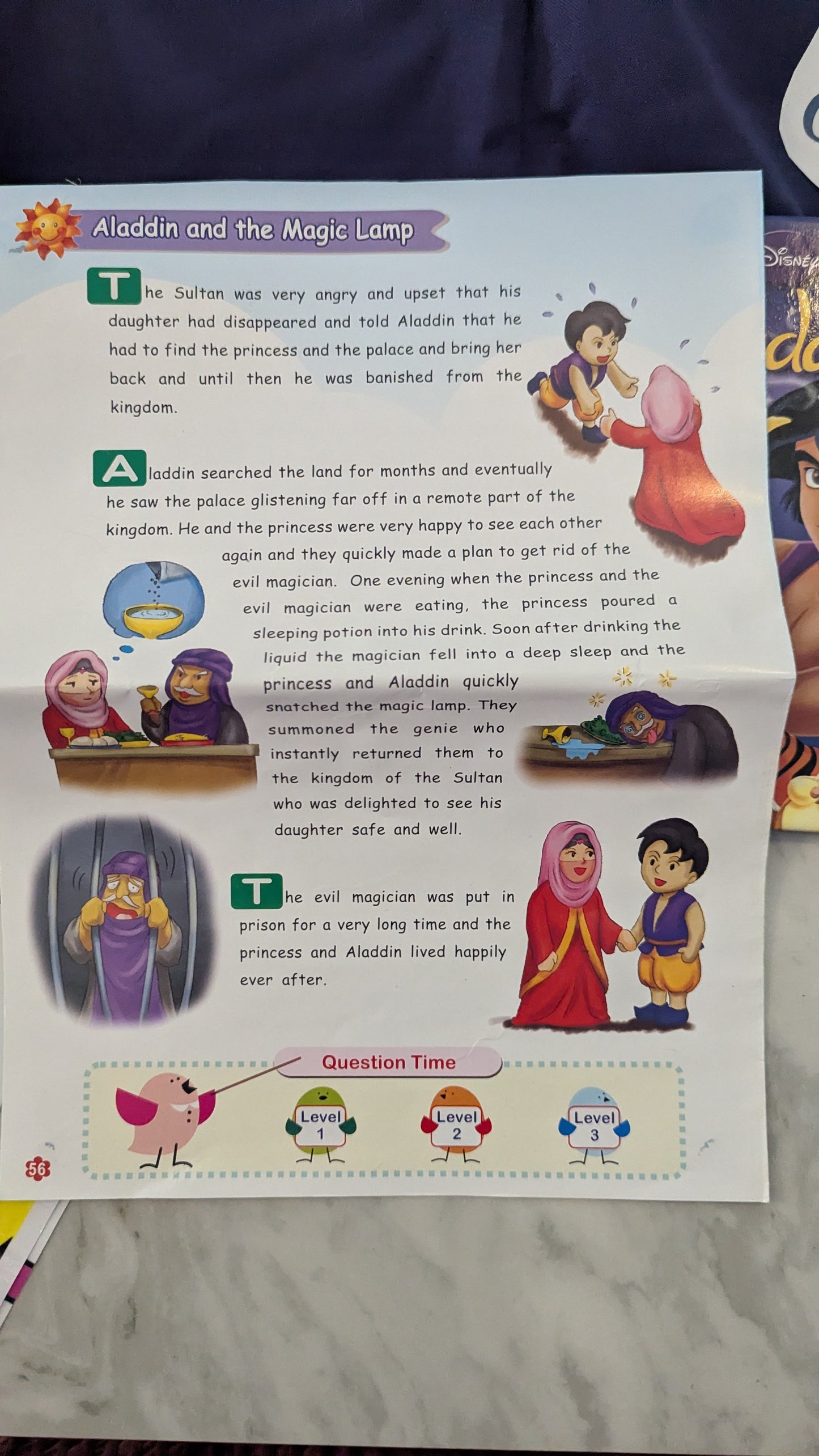 Disney Aladdin 3-5yrs Dress-up, Plush, Book & Teaching Pack