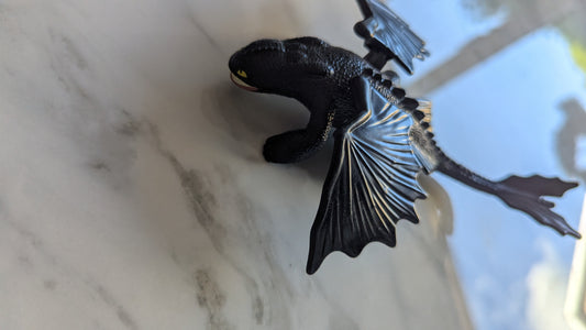 2010 Toothless Night Fury 6" McDonald's Action Figure 7 How To Train Your Dragon
