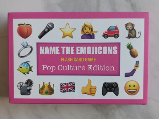 Name The Emojicons Flashcard Game: Pop Culture Edition