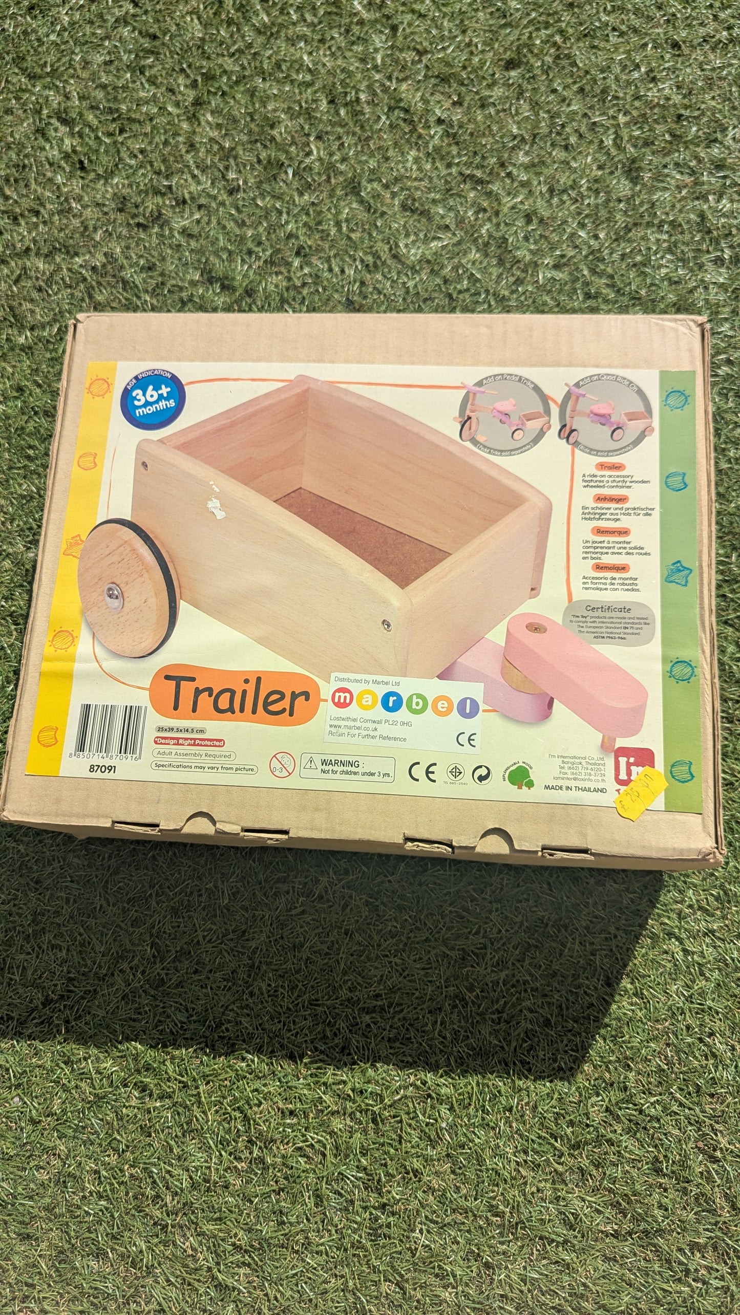 Marbel Wooden Trailer