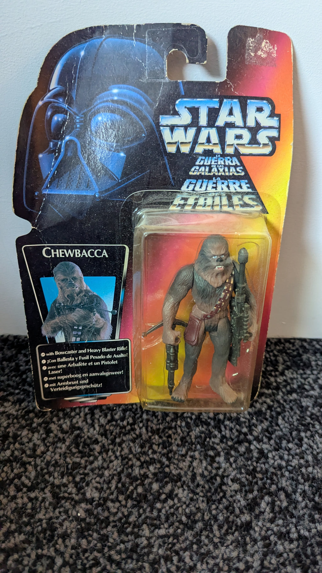 Star Wars: Power of the Force (1995 Red Euro Tri-logo) Chewbacca Action Figure