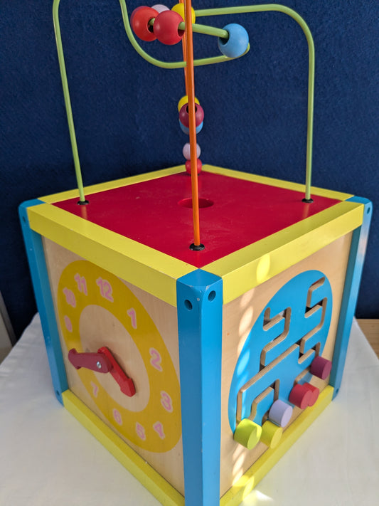 Chad Valley Wooden Activity Cube