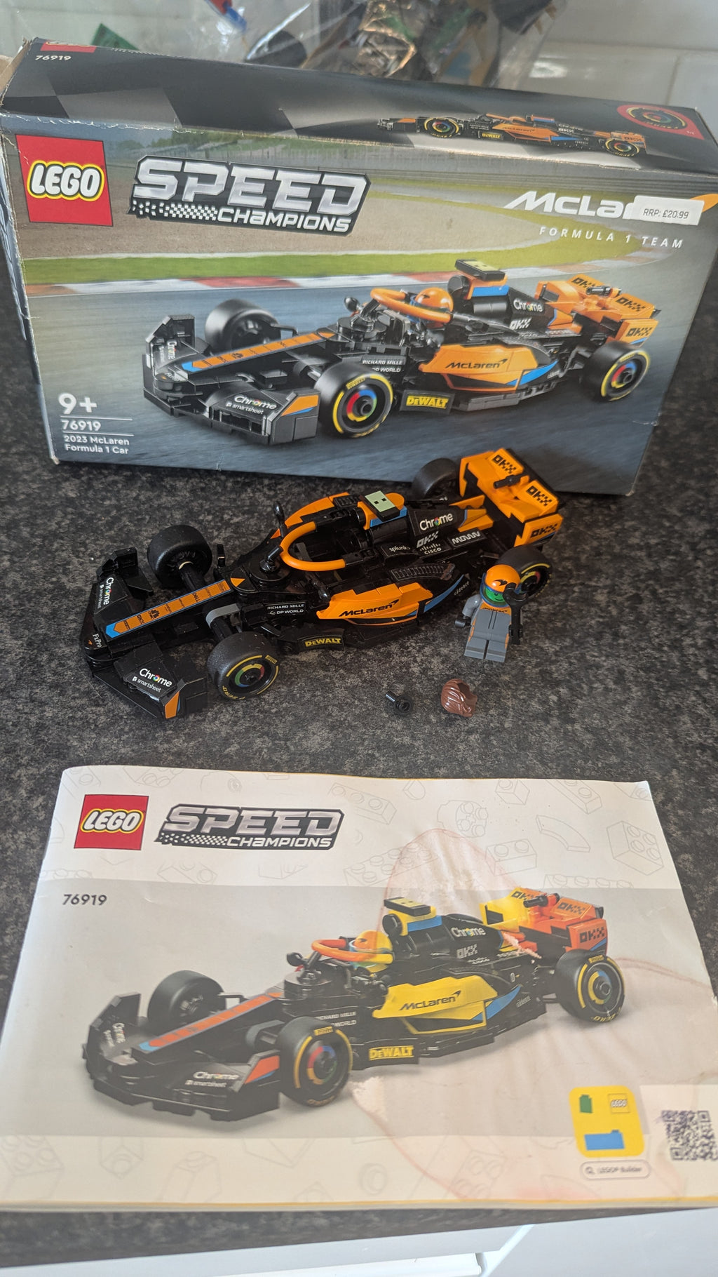 Lego Speed Champions 76919 McLaren 2023 Formula 1 (F1)
