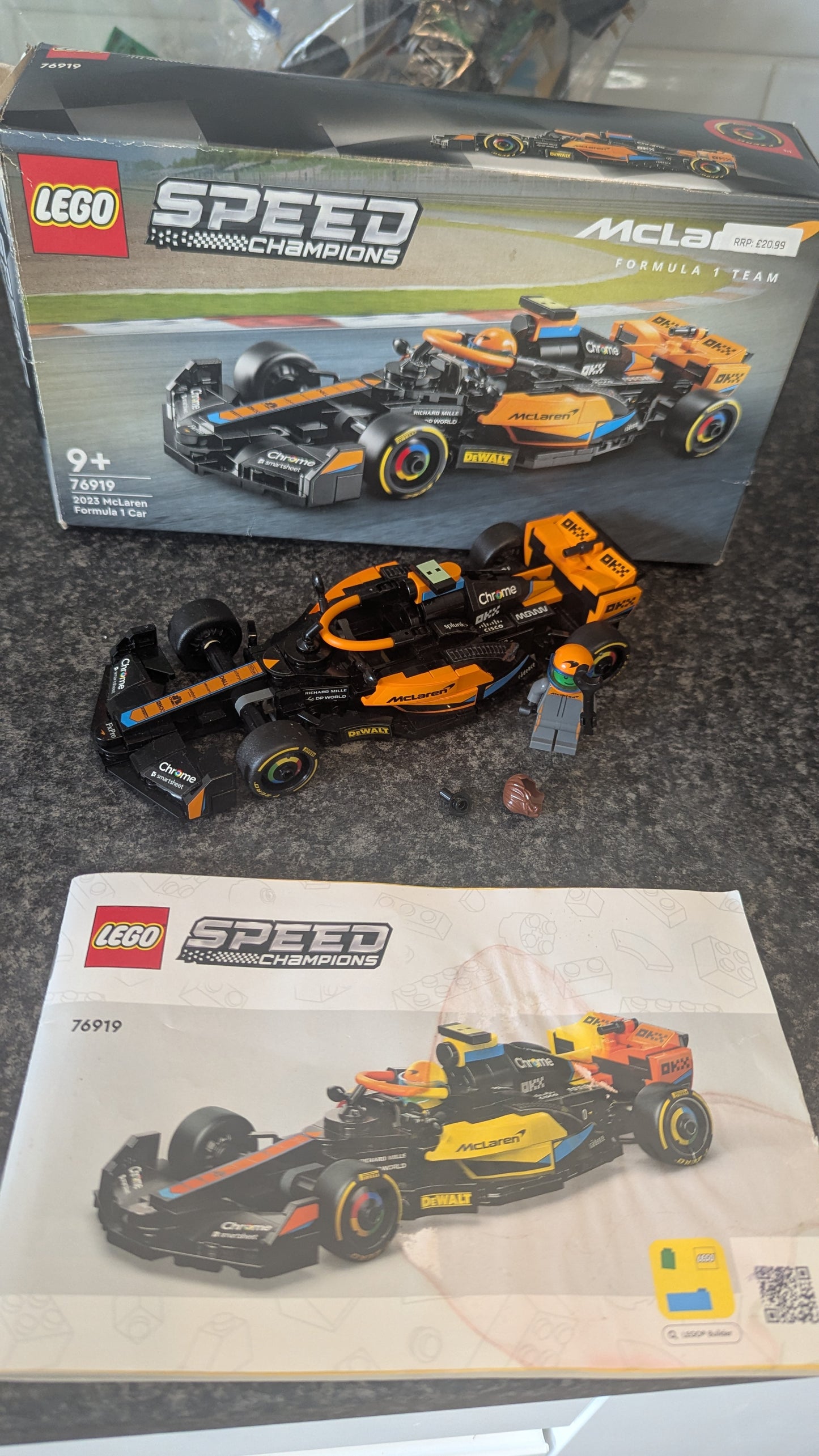 Lego Speed Champions 76919 McLaren 2023 Formula 1 (F1)