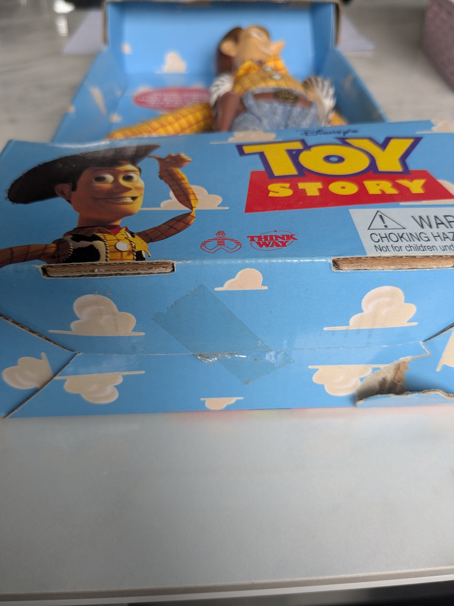 Vintage Thinkway Toy Story Talking Woody Action Figure 2001-2003 Button Activated