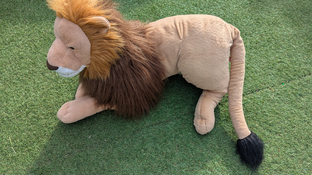 Wild Republic Jumbo Lion Plush Giant Stuffed Animal