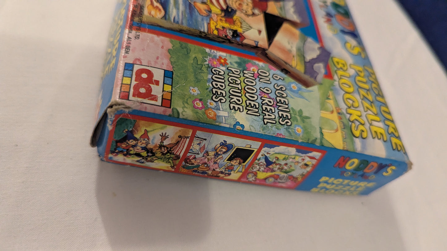 Dekkertoys Noddy's Toyland Picture Puzzle Blocks c.1990