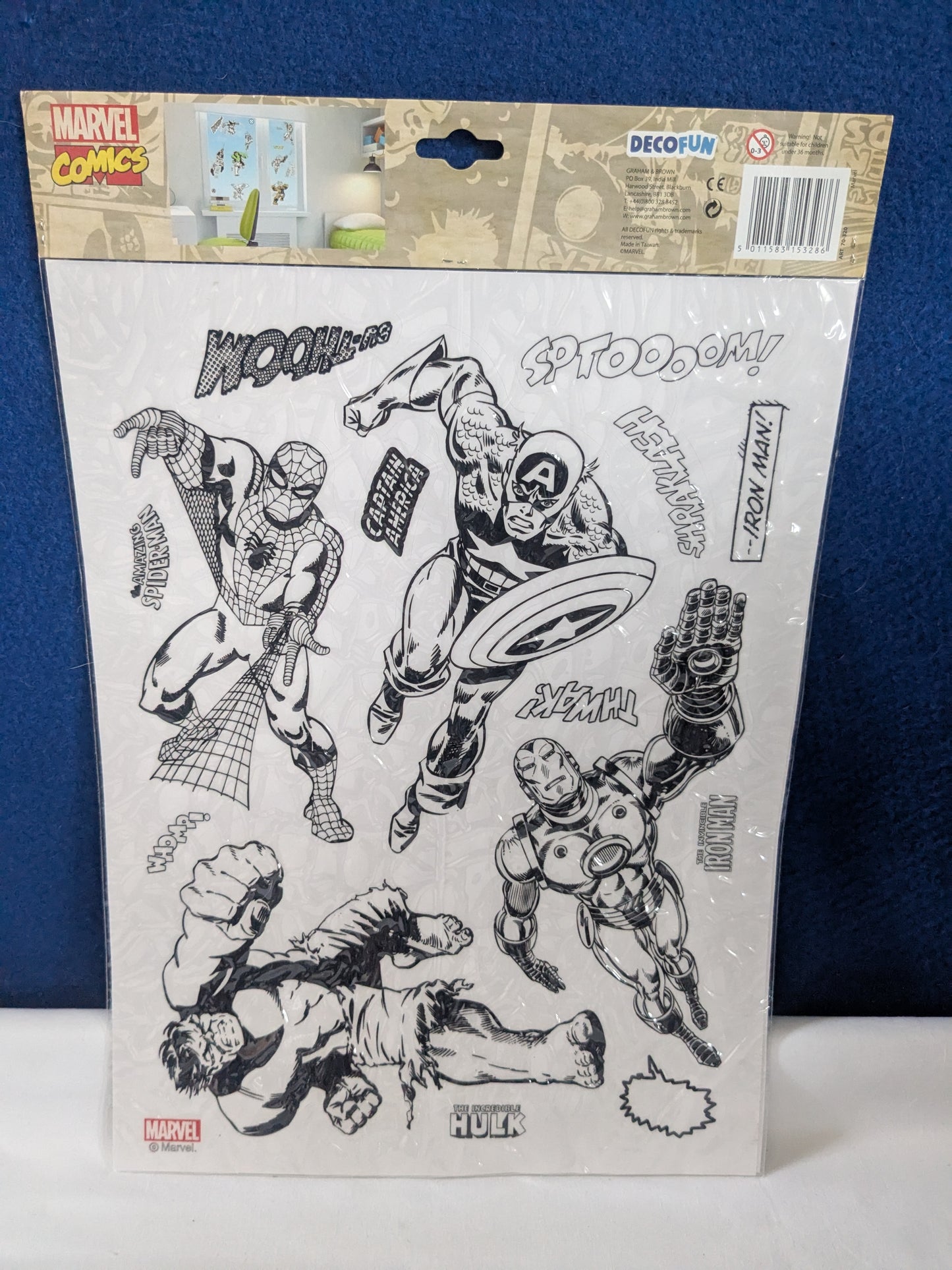 Marvel Comics Window Stickers 30 x 40cm