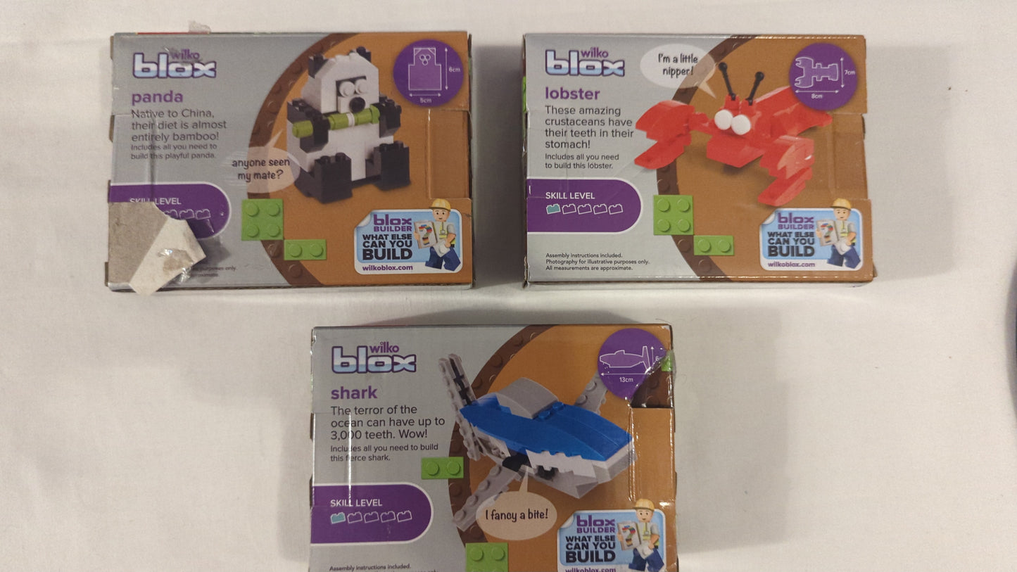 Blox-Paket – Panda, Hai und Hummer