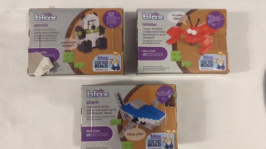 Pack Blox - Panda, Requin et Homard