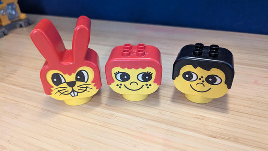 Têtes de briques Lego Duplo