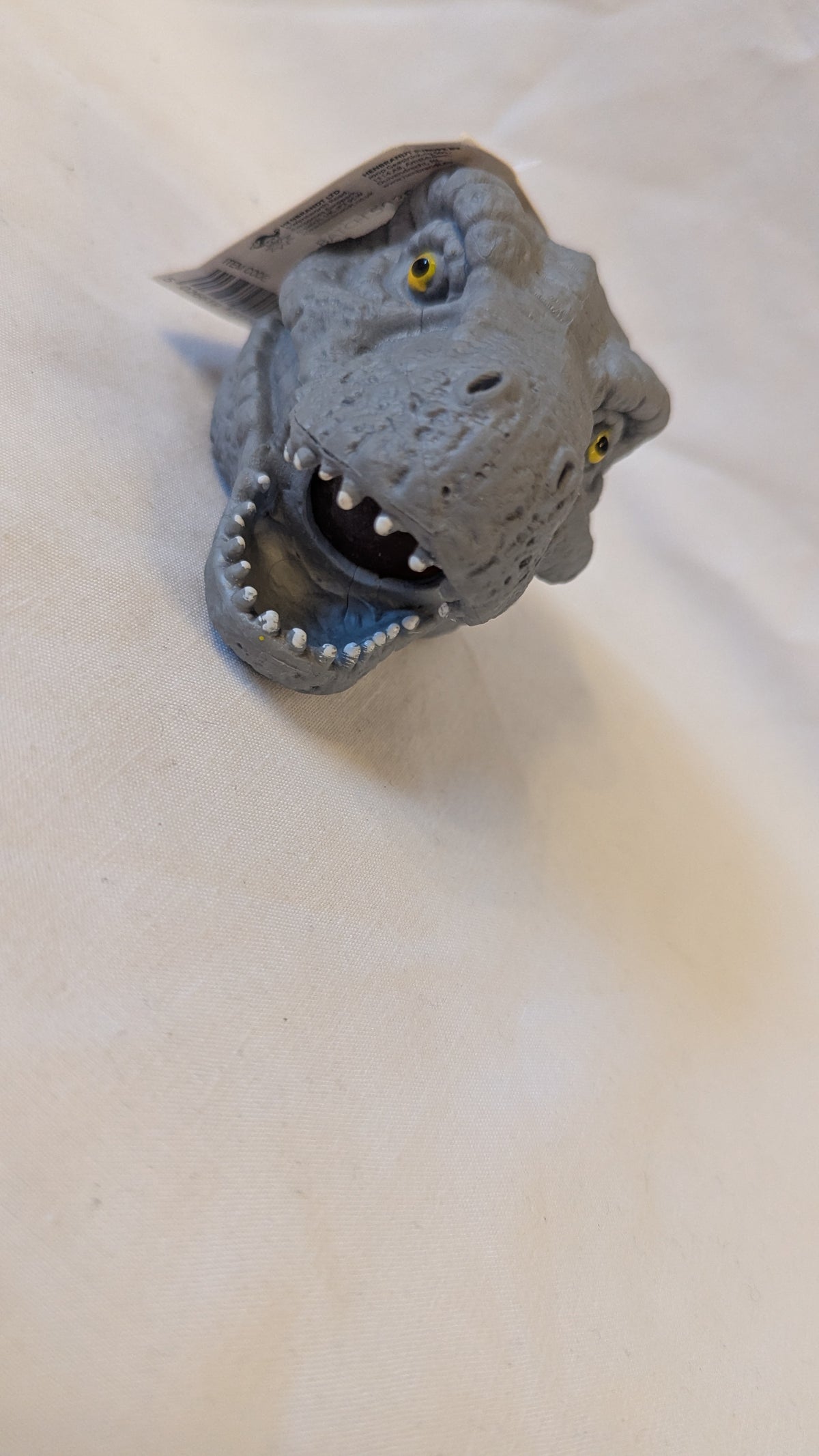Grey Squishy Dinosaur Head