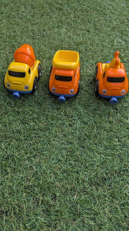 Trio of Plastic Magnetic Vehicles