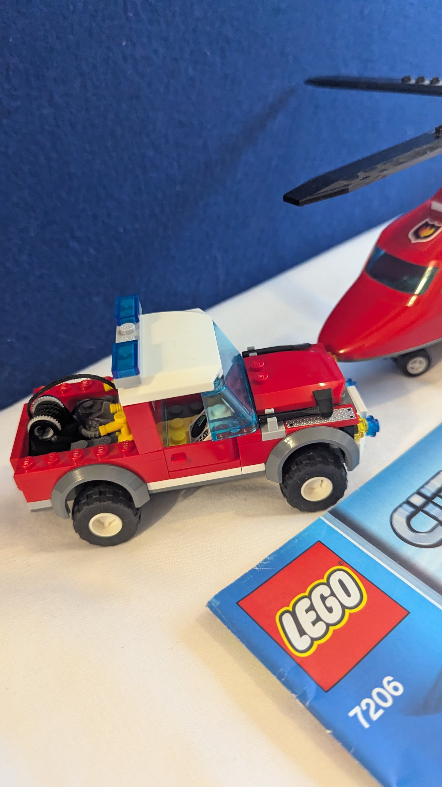 Lego City 7206 Fire Helicopter & Jeep