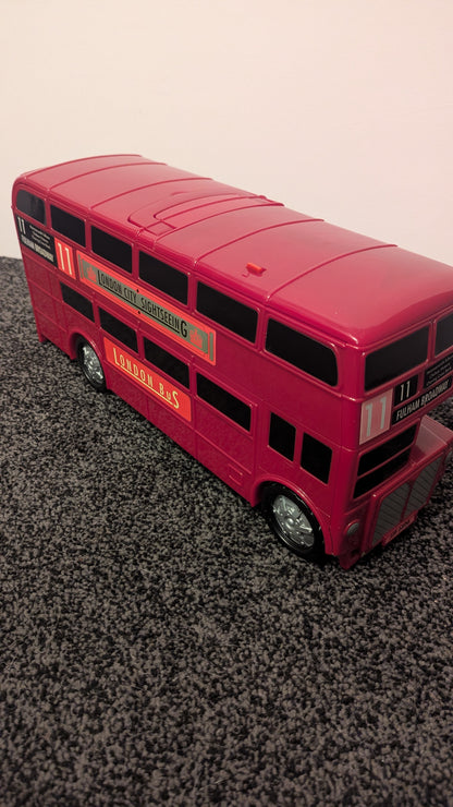 Vintage Motor Max Take-Along Transforming London Bus City Scene Playset