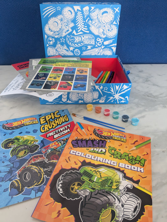 Hot Wheels Monster Trucks Activity Box