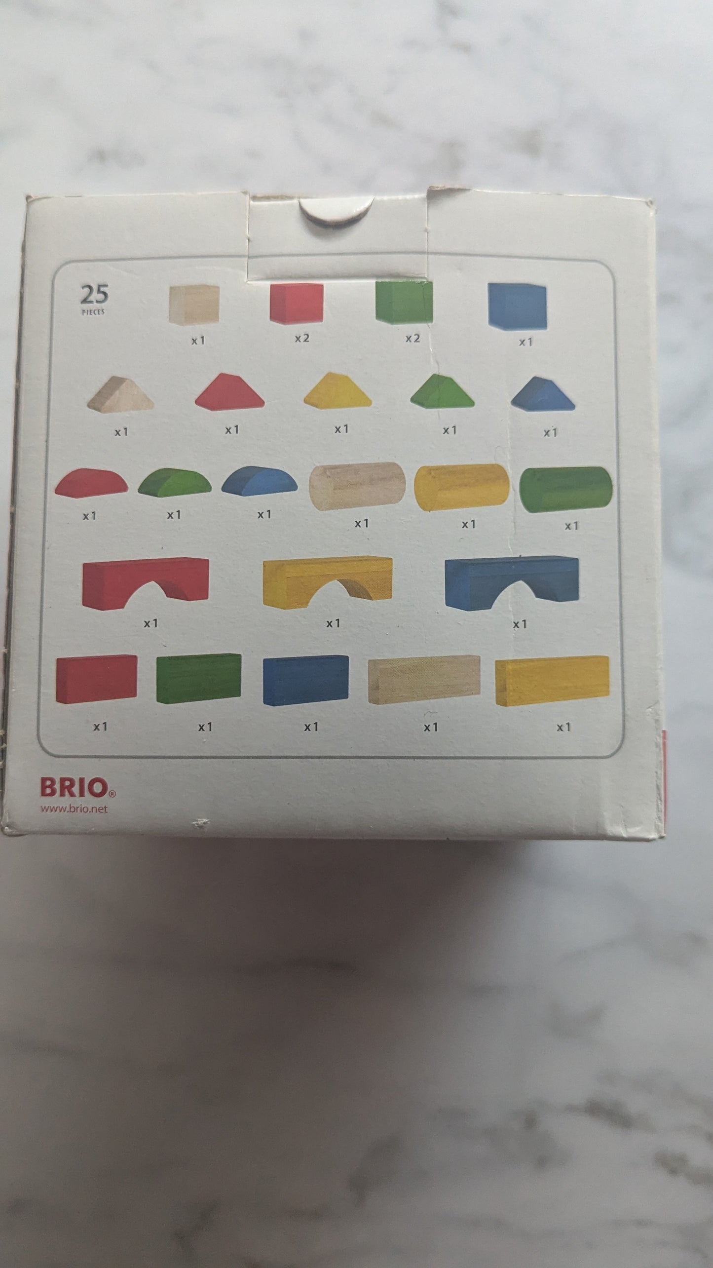 Toddler 25 Coloured Blocks 30114