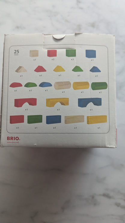 Toddler 25 Coloured Blocks 30114
