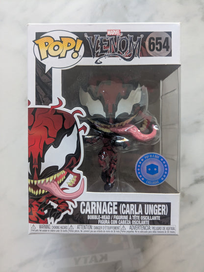 Funko Pops! 654 Marvel Venom Carnage (Carla Unger)
