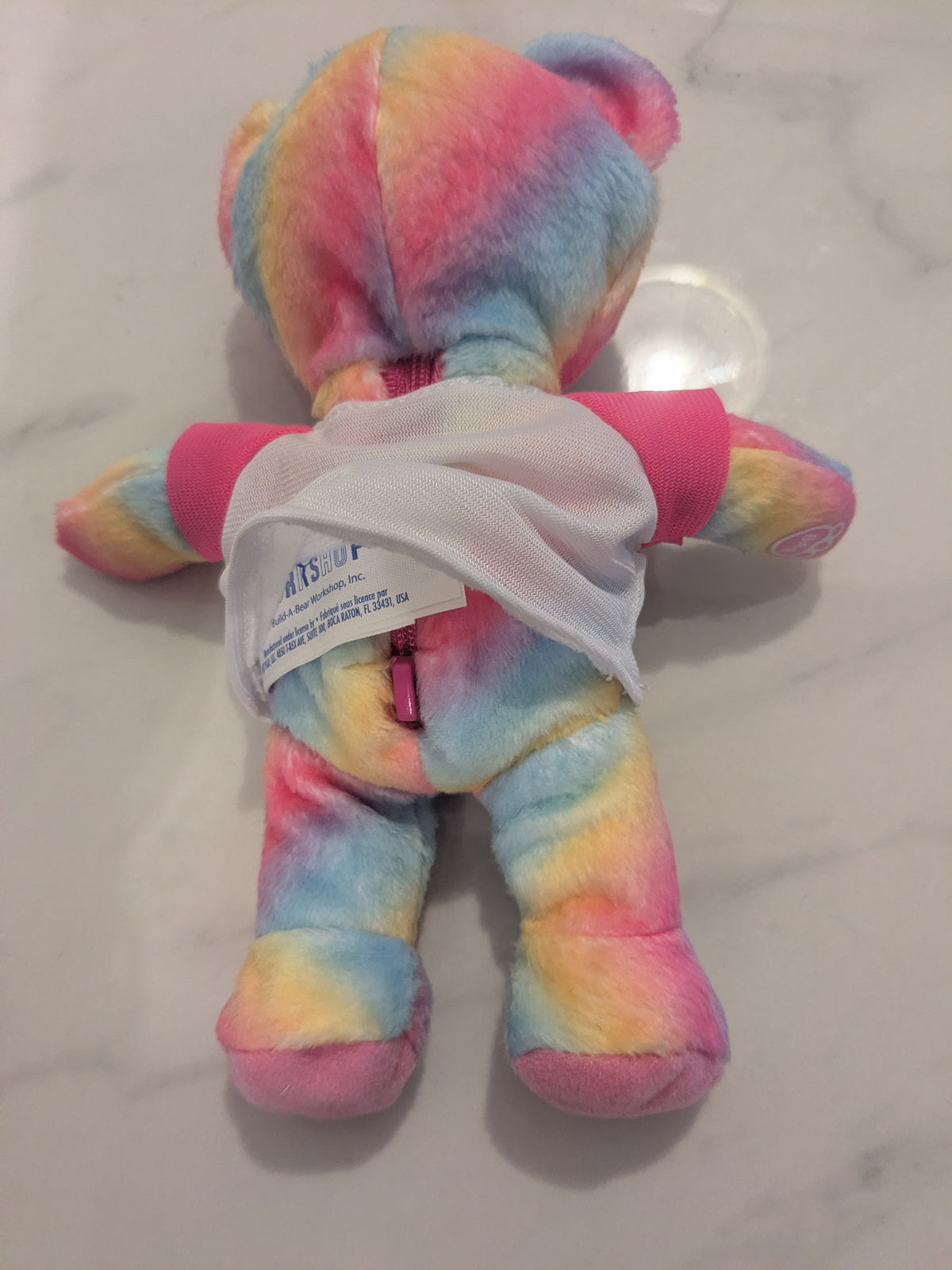 Mini Tie-Dye Pastel Bear With Zip