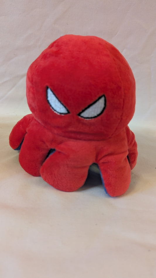 Reversible Spiderman Octopus Plush 5"