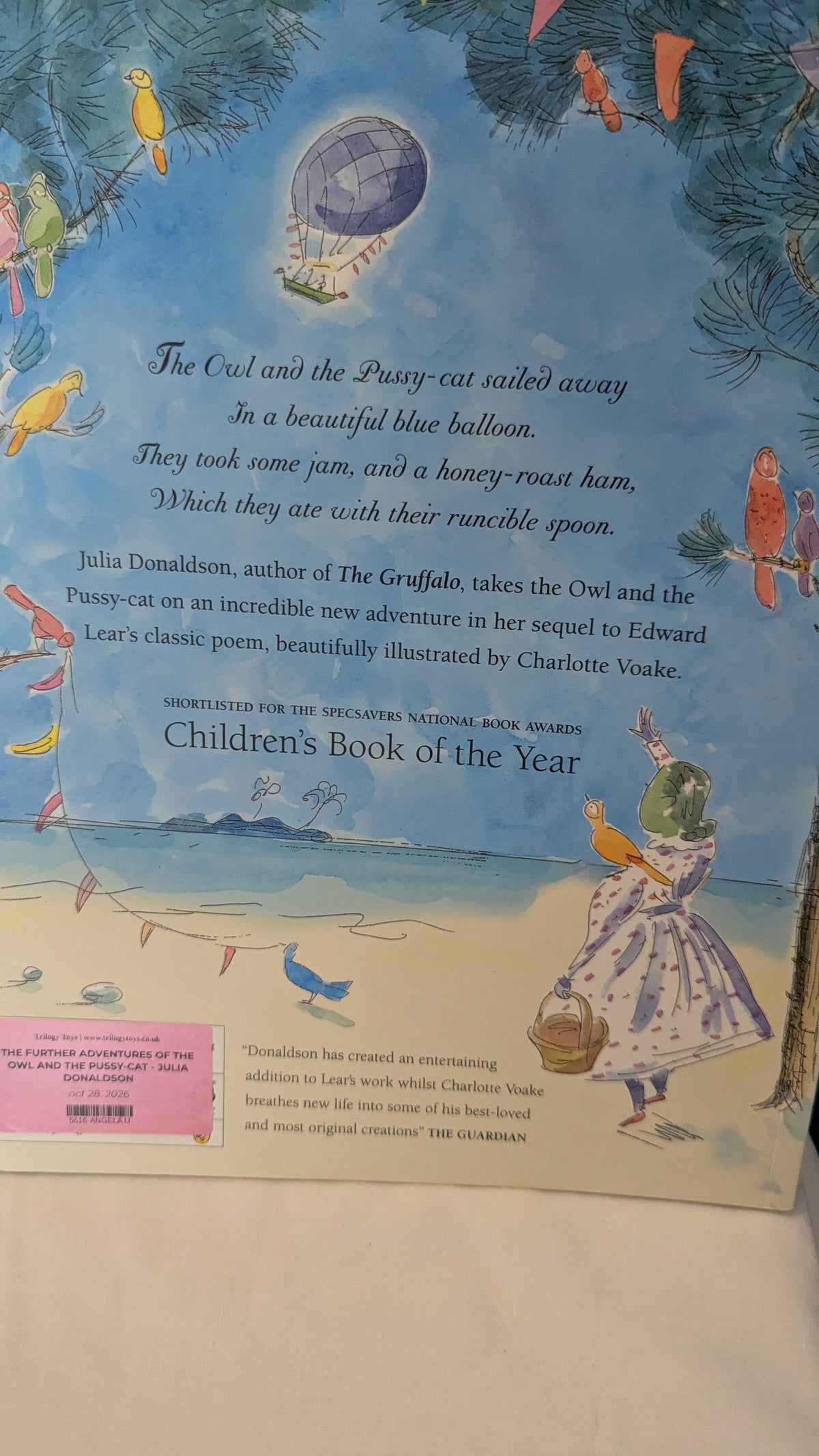 The Further Adventures of The Owl and the Pussy-cat - Julia Donaldson