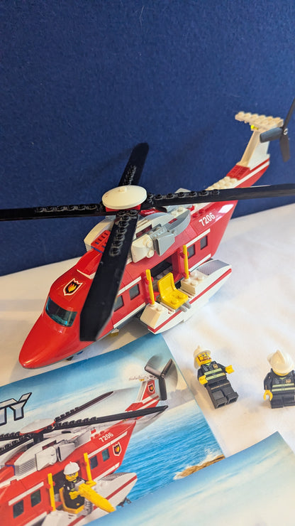 Lego City 7206 Fire Helicopter & Jeep