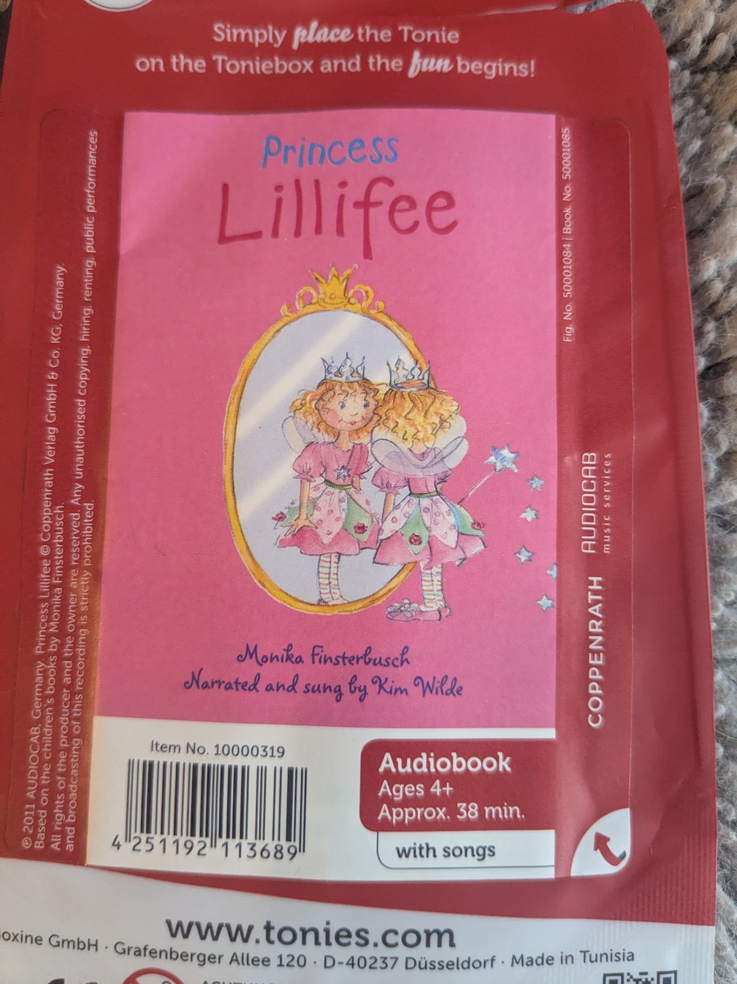 Princess Lillifee - Audio Character for Toniebox