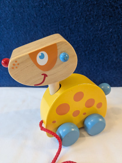 Wooden Dog Pull Along Toy