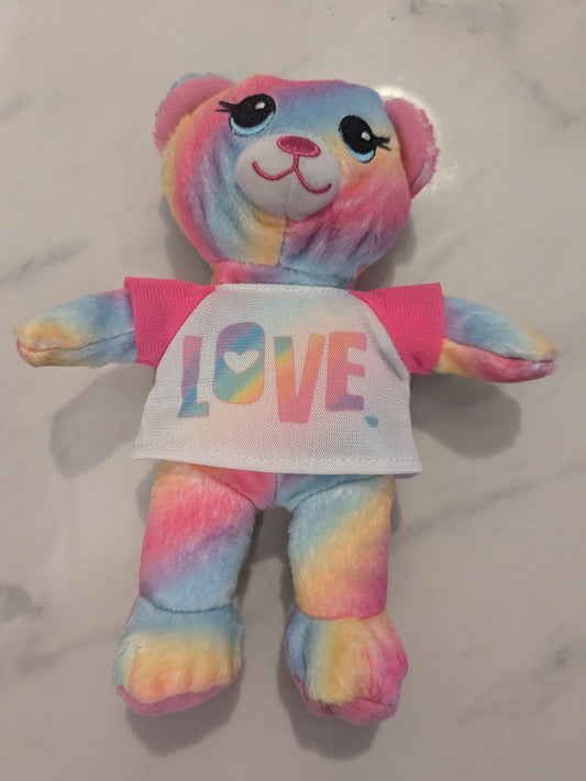 Mini Tie-Dye Pastel Bear With Zip