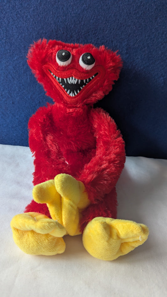 Red Huggy Wuggy Plush from Poppy Playtime