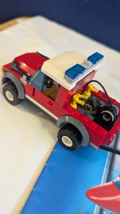 Lego City 7206 Fire Helicopter & Jeep
