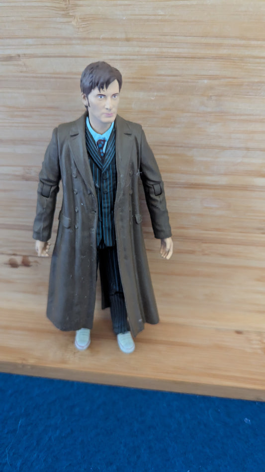 Character Options Doctor Who Tenth Doctor (David Tennant) in Trenchcoat 5" Action Figure c.2004