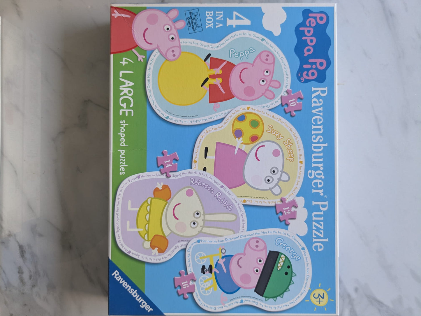 Ravensburger Peppa Pig 4 Large Shape Puzzles