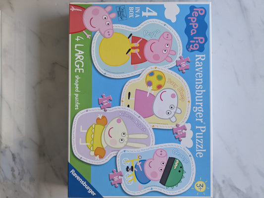 Ravensburger Peppa Pig 4 Large Shape Puzzles