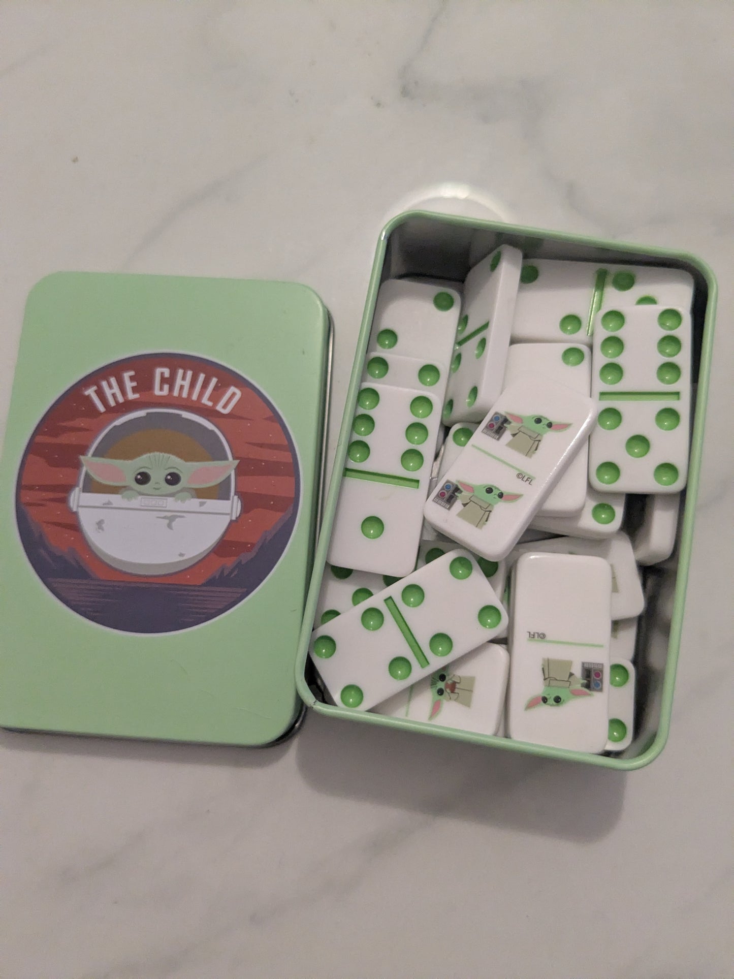 Star Wars The Child Dominos & Tin
