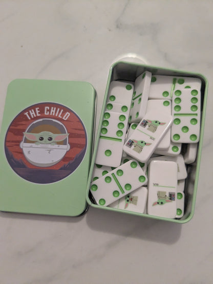 Star Wars The Child Dominos & Tin