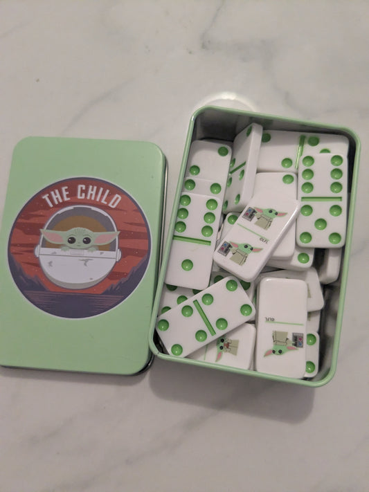 Star Wars The Child Dominos & Tin