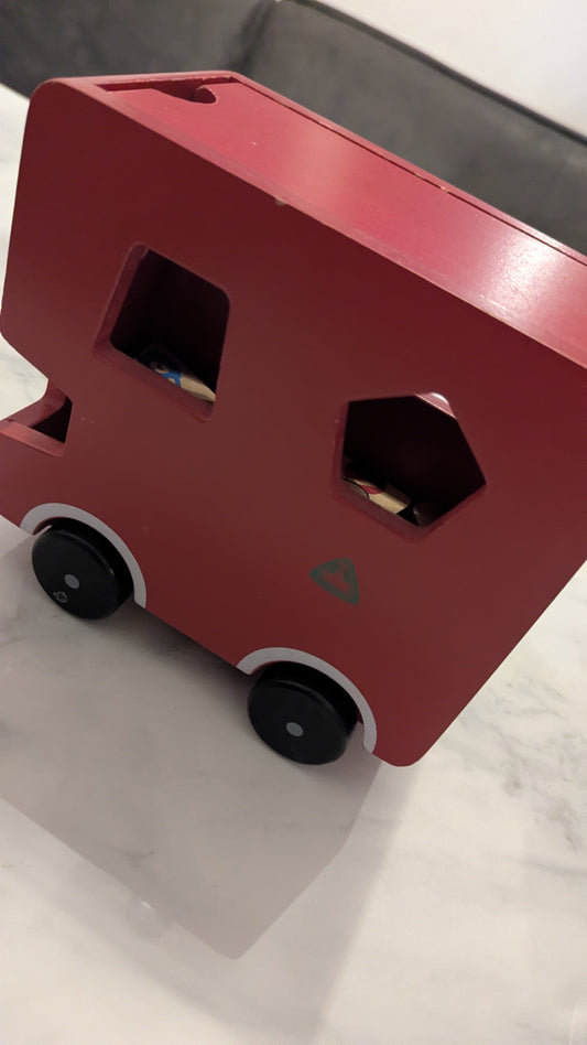 ELC Wooden London Bus Shape Sorter